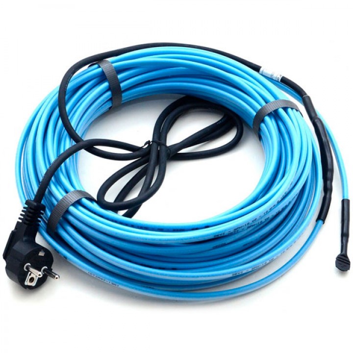 Саморегулируемый кабель DEVIpipeheat™ DPH-10, с вилкой 12м, 120Вт при +10°C (98300076)